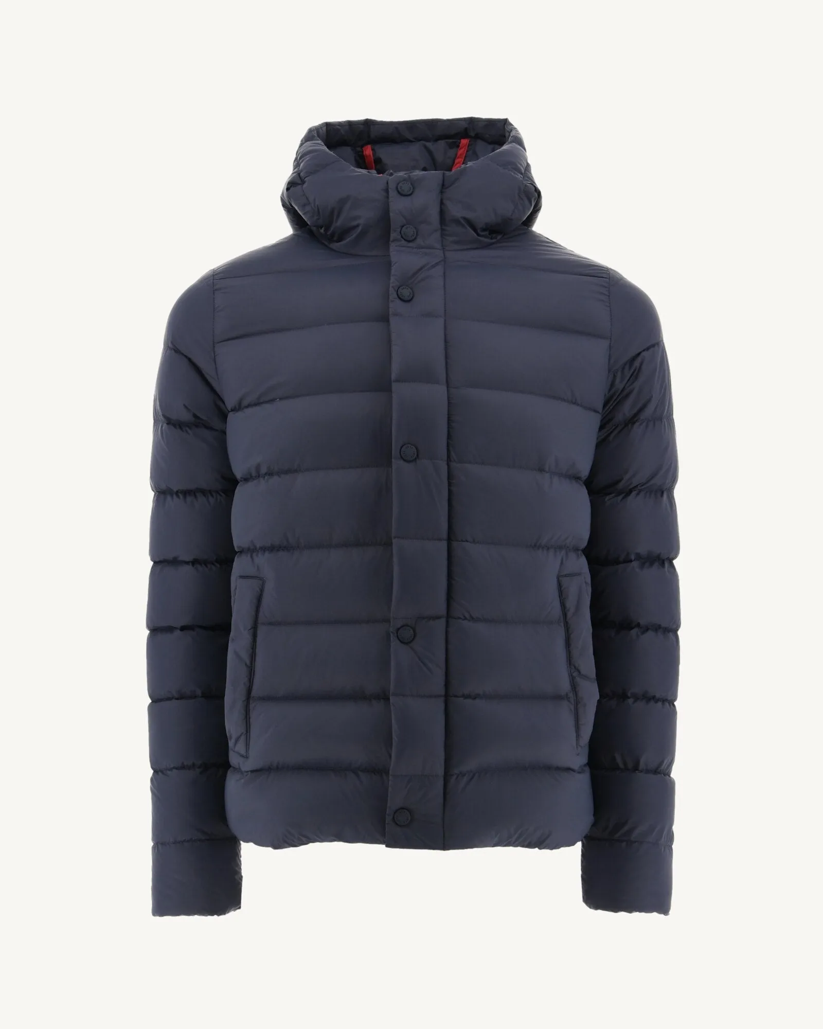 Navy Jorge hooded puffer jacket