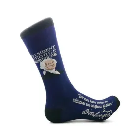 President George Washington Quotation Socks