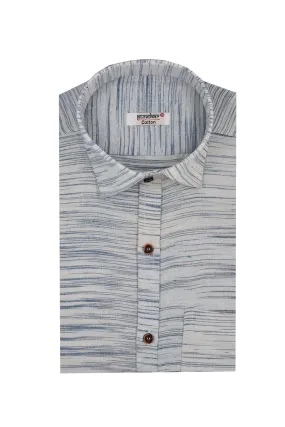 Punekar Cotton Grey Color Pure Cotton Handmade Formal Shirt for Men