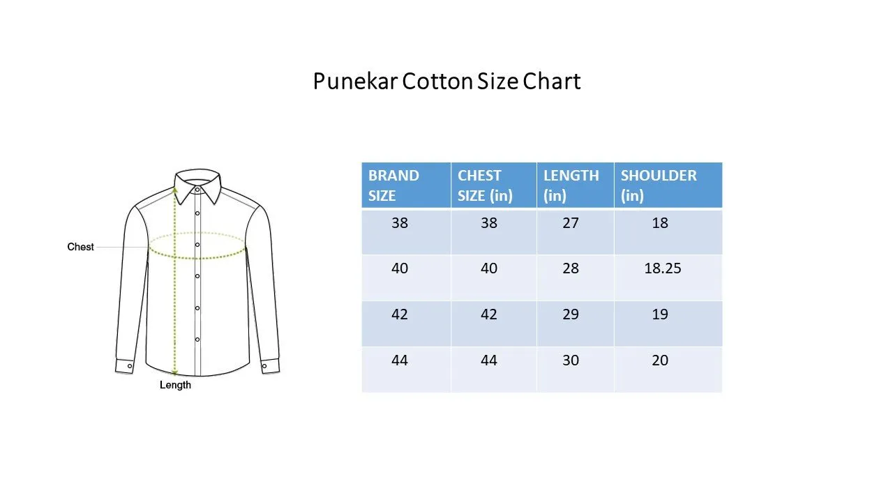 Punekar Cotton Men's Formal Handmade Mehandi Color Shirt for Men's.