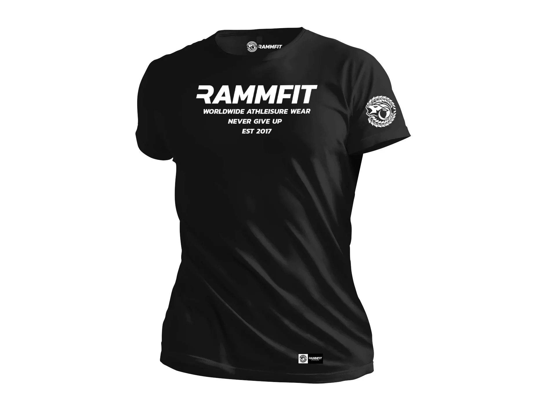 Relentless Collection Wordmark White on Black - RAMMFIT