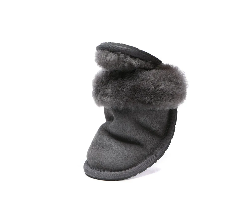 Removable Strap Slingback Sheepskin Slippers Lonsdale