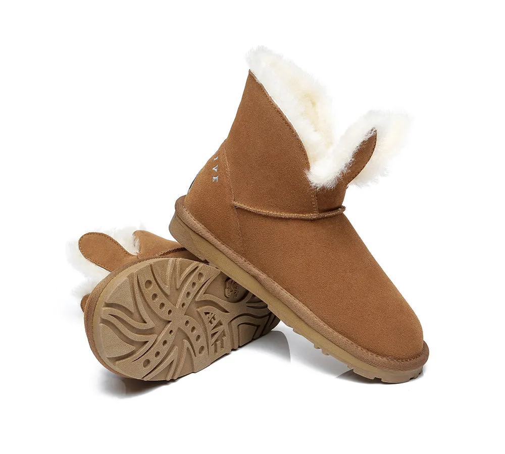 Sheepskin Bunny Boots Women Lopunny