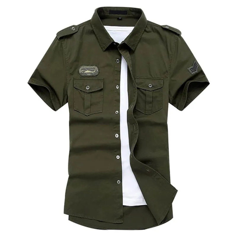 Short Sleeve Army Tactical Shirt Cargo ma-1 Air Force Shirts