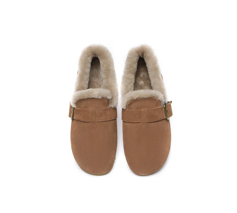 UGG Loafers Women Shearling Lined Suede Moccasins Mona