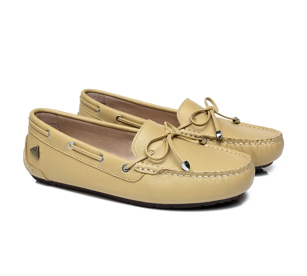 UGG Moccasins Women Summer Leather Loafers Flats Nonslip Frida