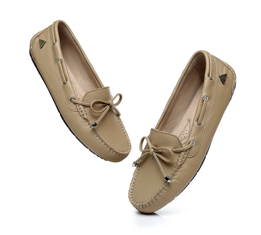 UGG Moccasins Women Summer Leather Loafers Flats Nonslip Frida