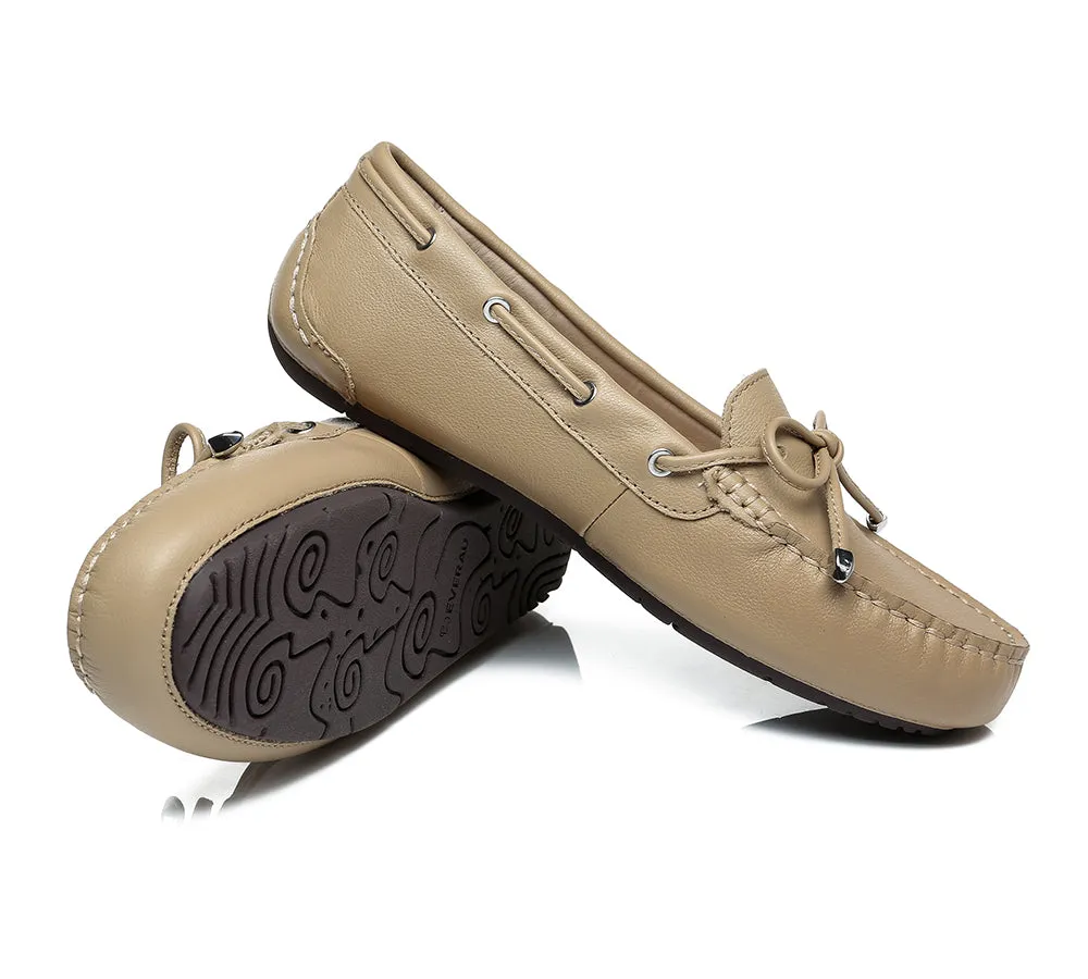 UGG Moccasins Women Summer Leather Loafers Flats Nonslip Frida