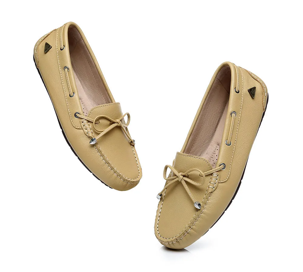 UGG Moccasins Women Summer Leather Loafers Flats Nonslip Frida