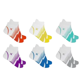 White Edition Ultra V-striped Compression Socks - Low-cut (6-Pairs)