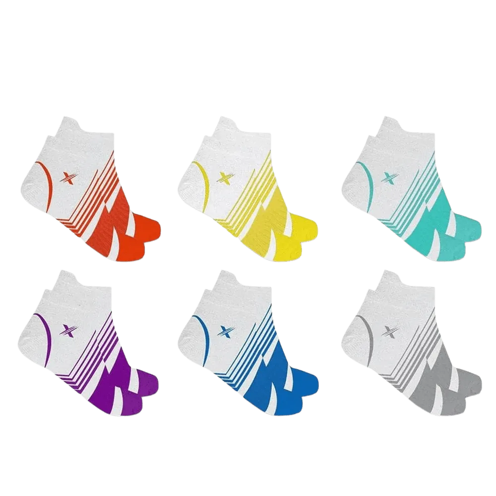 White Edition Ultra V-striped Compression Socks - Low-cut (6-Pairs)