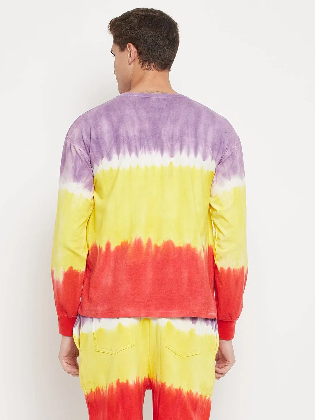 Yellow Multi Shade Ombre Longsleeves Tee